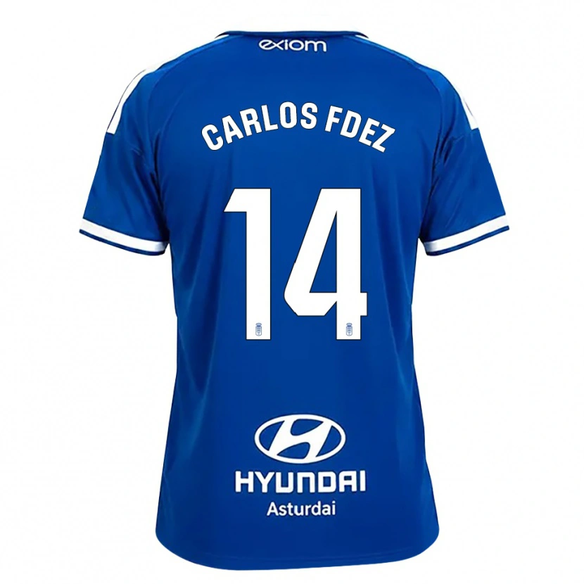 Danxen Homem Camisola Carlos Fernández #14 Azul Médio Branco Principal 2026/27 Camisa