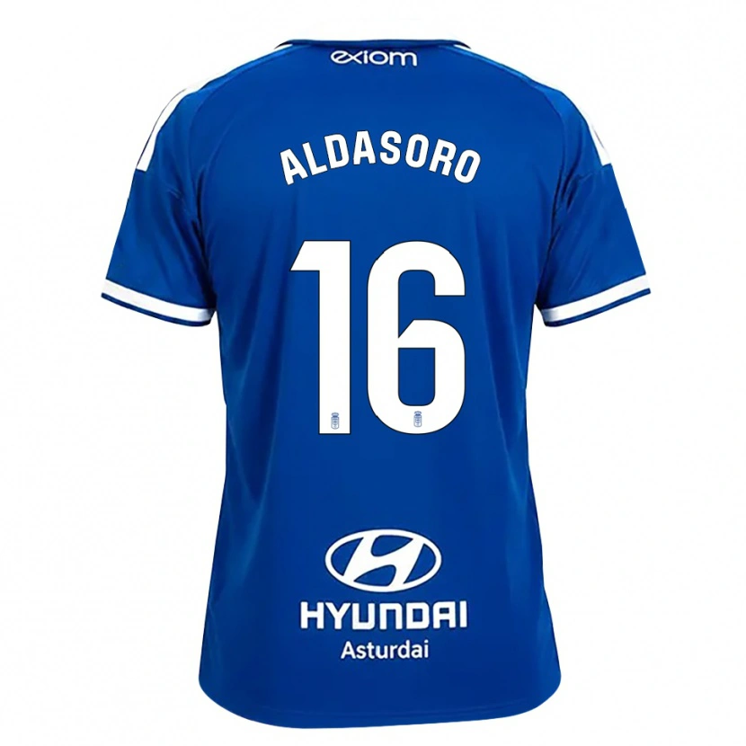 Danxen Homem Camisola Aritz Aldasoro #16 Azul Médio Branco Principal 2026/27 Camisa