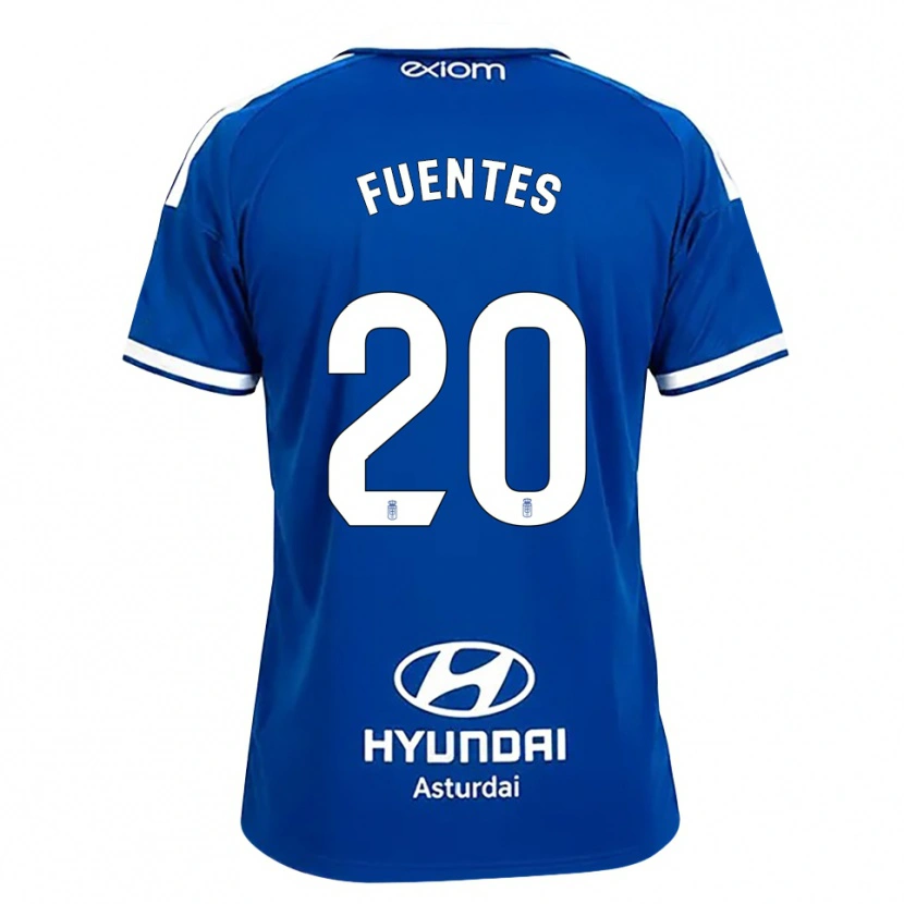 Danxen Homem Camisola Jaime Fuentes #20 Azul Médio Branco Principal 2026/27 Camisa