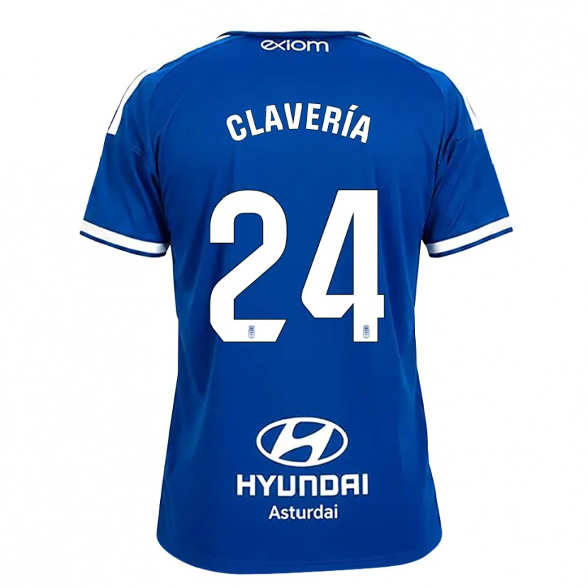 Danxen Homem Camisola Miguel Clavería #24 Azul Médio Branco Principal 2026/27 Camisa