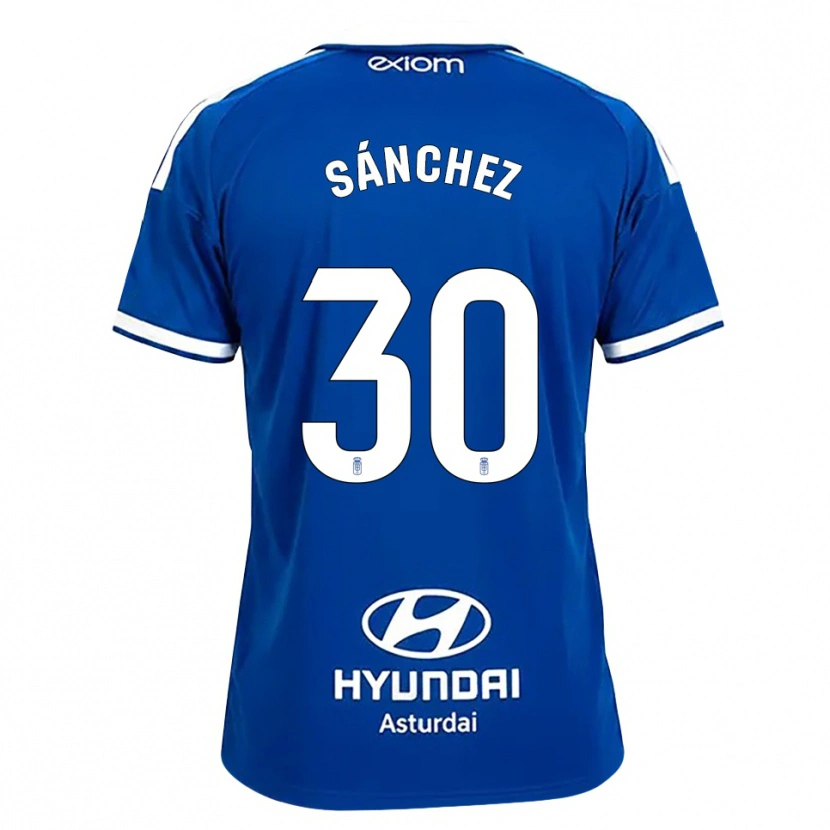 Danxen Homem Camisola Marcos Sánchez #30 Azul Médio Branco Principal 2026/27 Camisa