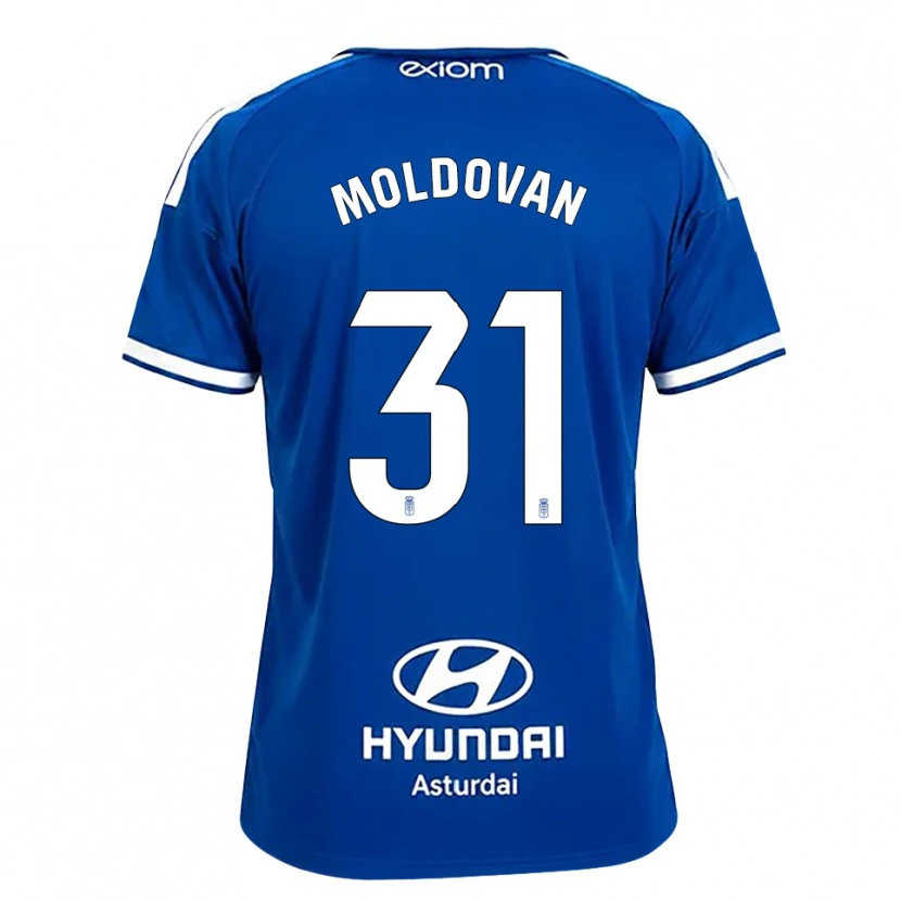 Danxen Homem Camisola Horațiu Moldovan #31 Azul Médio Branco Principal 2026/27 Camisa