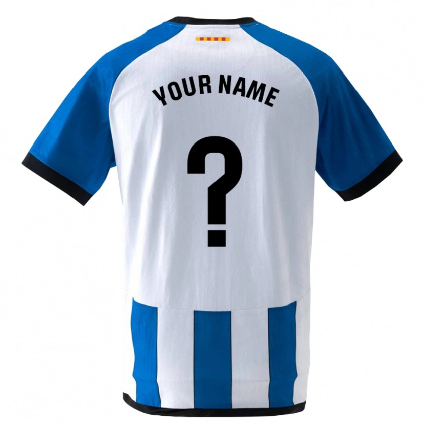 Danxen Homem Camisola Seu Nome #0 Azul Real Branco Principal 2026/27 Camisa