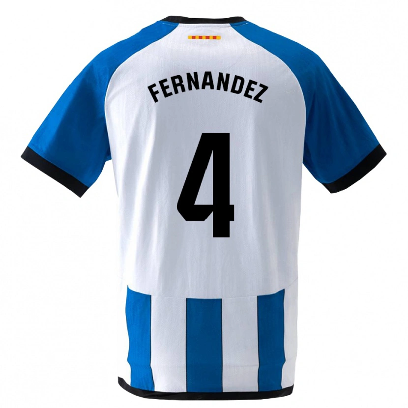 Danxen Homem Camisola Marcos Fernández #4 Azul Real Branco Principal 2026/27 Camisa