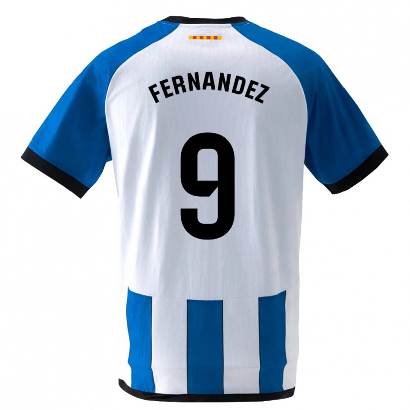 Danxen Homem Camisola Roberto Fernández #9 Azul Real Branco Principal 2026/27 Camisa