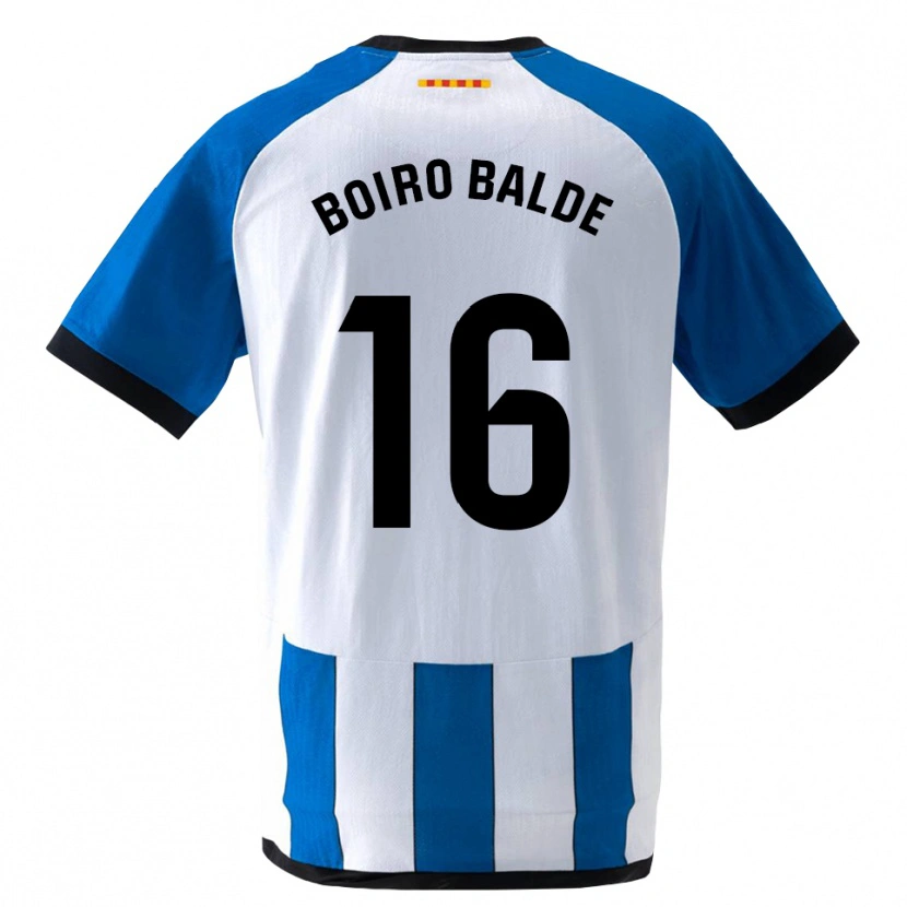Danxen Homem Camisola Issa Boiro Balde #16 Azul Real Branco Principal 2026/27 Camisa