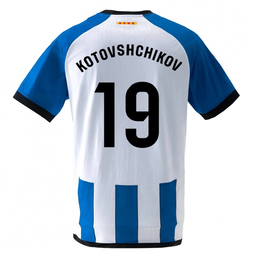 Danxen Homem Camisola Makar Kotovshchikov #19 Azul Real Branco Principal 2026/27 Camisa