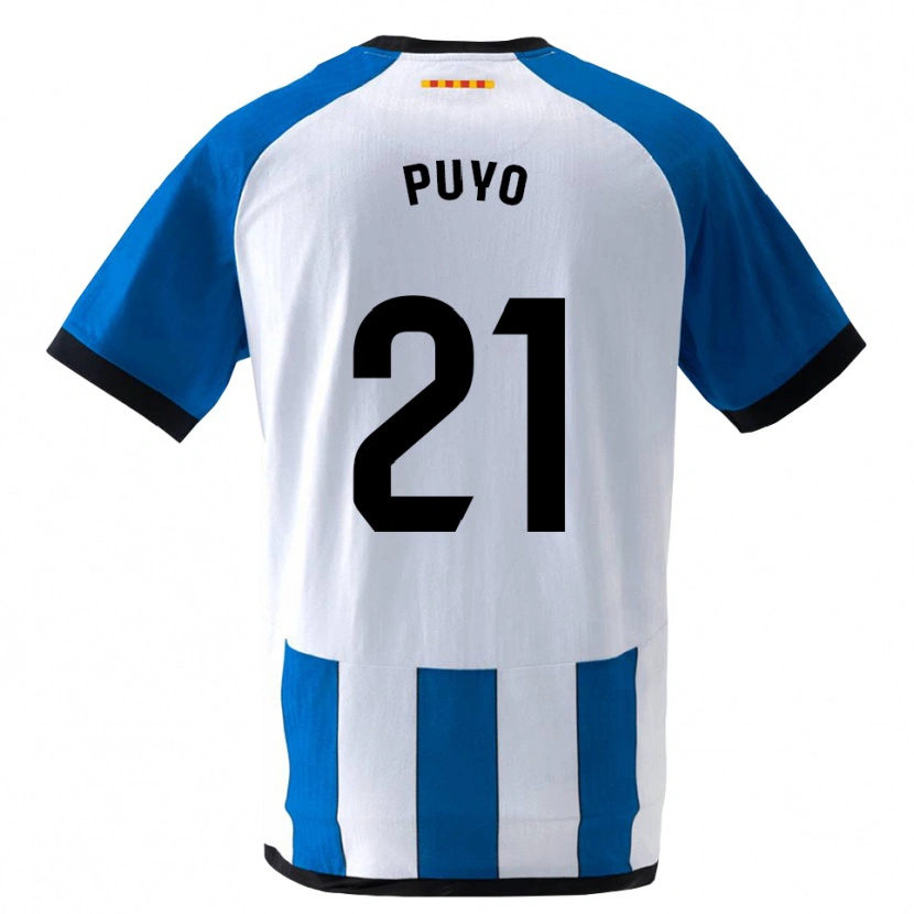 Danxen Homem Camisola Samuel Puyo #21 Azul Real Branco Principal 2026/27 Camisa