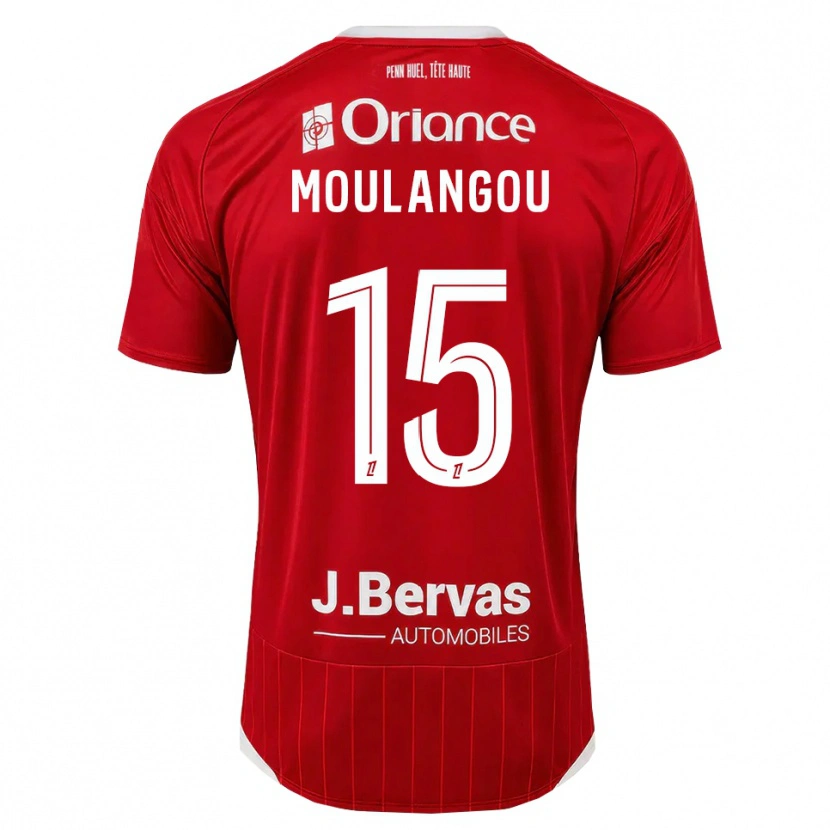 Danxen Homem Camisola Kenan Moulangou #15 Branco Vermelho Principal 2026/27 Camisa