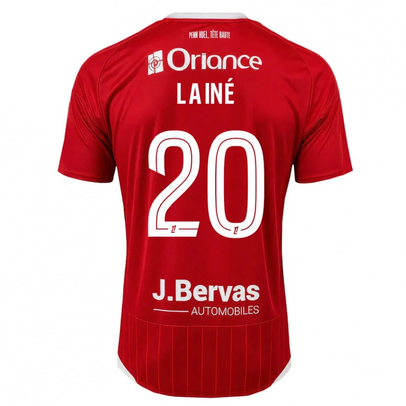 Danxen Homem Camisola Mathis Lainé #20 Branco Vermelho Principal 2026/27 Camisa