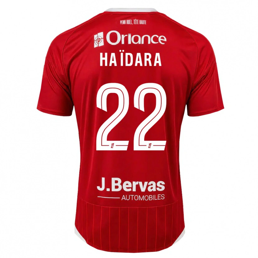 Danxen Homem Camisola Massadio Haidara #22 Branco Vermelho Principal 2026/27 Camisa