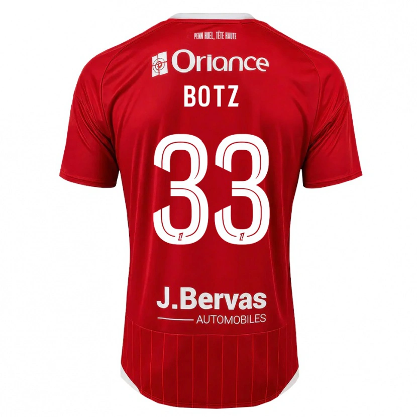 Danxen Homem Camisola Léo Botz #33 Branco Vermelho Principal 2026/27 Camisa