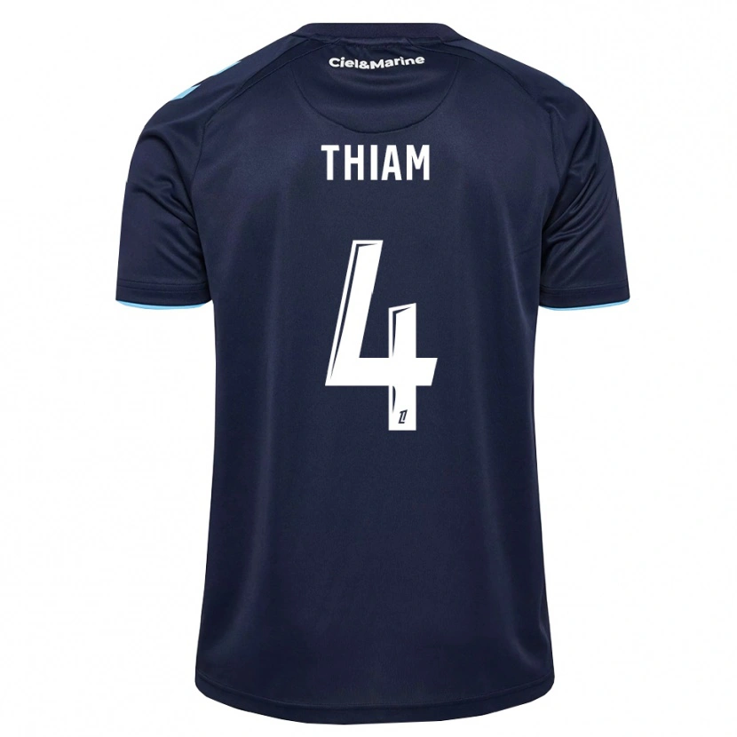 Danxen Homem Camisola Tidjani Thiam #4 Azul Centáurea Azul Meia-Noite Principal 2026/27 Camisa