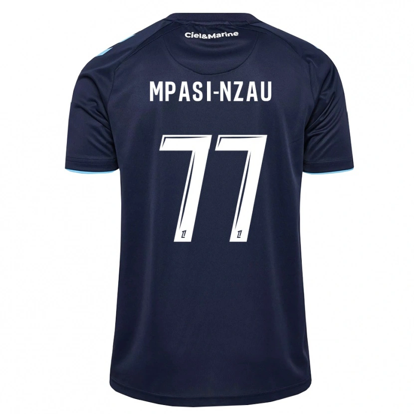 Danxen Homem Camisola Lionel Mpasi-Nzau #77 Azul Centáurea Azul Meia-Noite Principal 2026/27 Camisa
