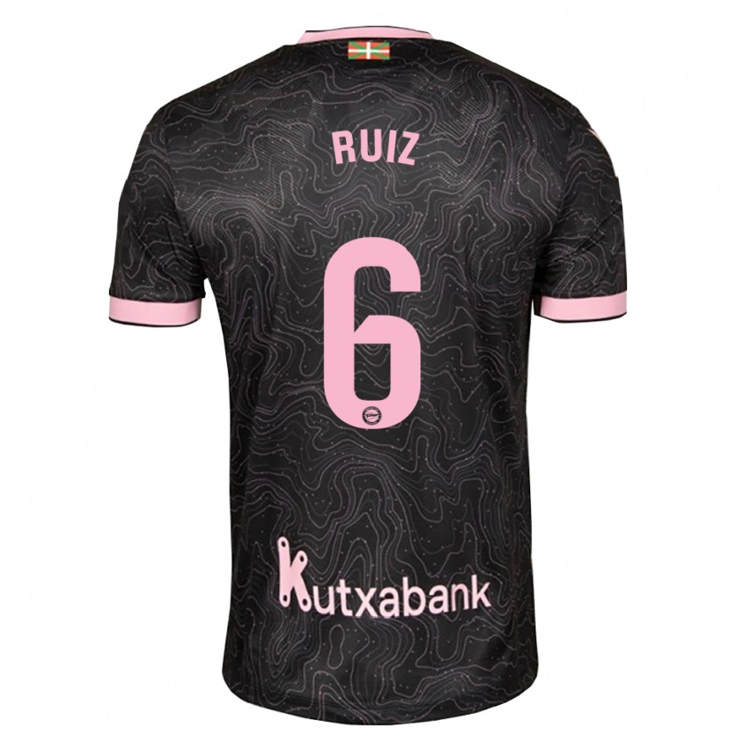 Danxen Homem Camisola Markel Ruiz #6 Preto Rosa Alternativa 2026/27 Camisa