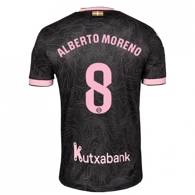 Danxen Homem Camisola Alberto Moreno #8 Preto Rosa Alternativa 2026/27 Camisa
