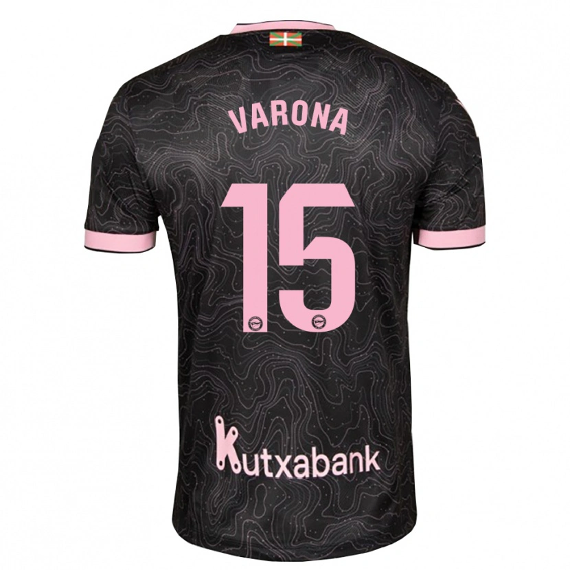 Danxen Homem Camisola Ander Varona #15 Preto Rosa Alternativa 2026/27 Camisa