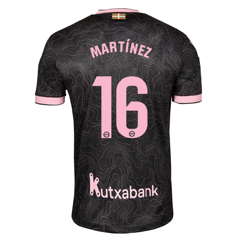 Danxen Homem Camisola Hugo Martínez #16 Preto Rosa Alternativa 2026/27 Camisa