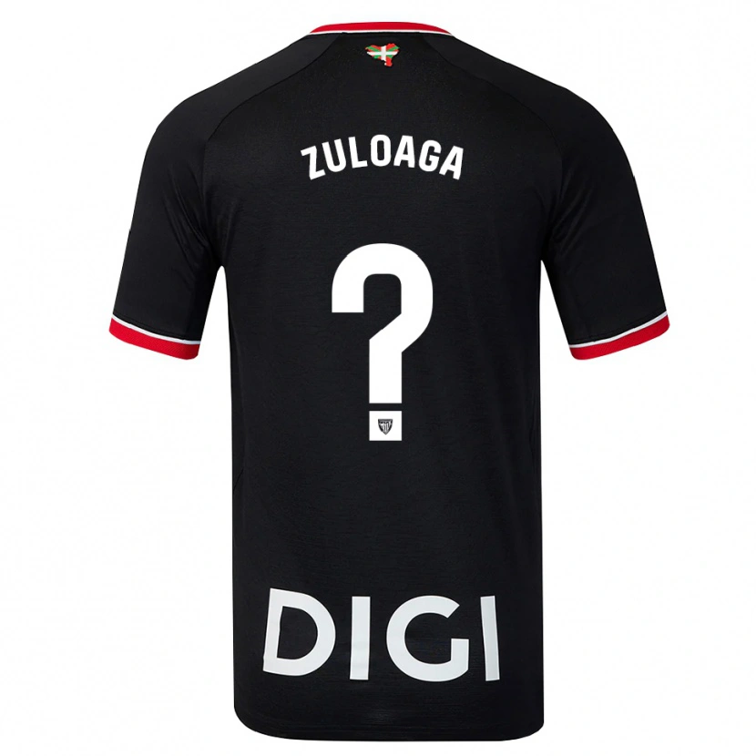 Danxen Homem Camisola Telmo Zuloaga #0 Preto Branco Vermelho Alternativa 2026/27 Camisa