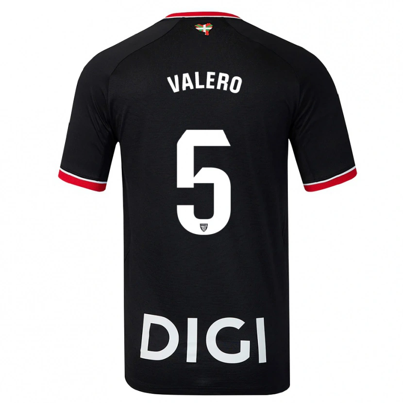 Danxen Homem Camisola Maite Valero Elía #5 Preto Branco Vermelho Alternativa 2026/27 Camisa