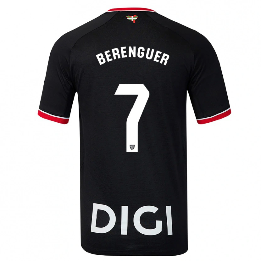 Danxen Homem Camisola Álex Berenguer #7 Preto Branco Vermelho Alternativa 2026/27 Camisa
