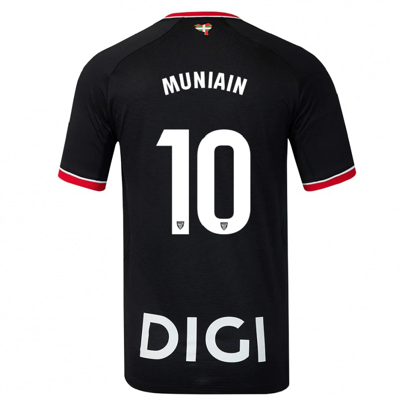 Danxen Homem Camisola Iker Muniain #10 Preto Branco Vermelho Alternativa 2026/27 Camisa