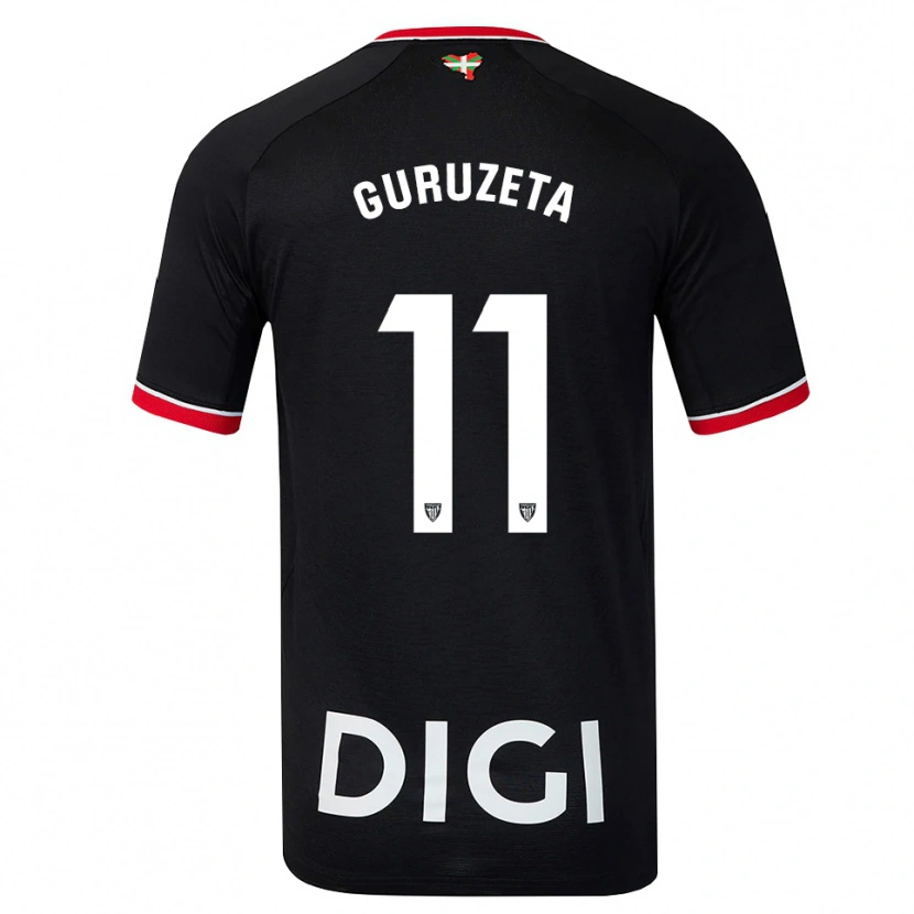 Danxen Homem Camisola Gorka Guruzeta #11 Preto Branco Vermelho Alternativa 2026/27 Camisa