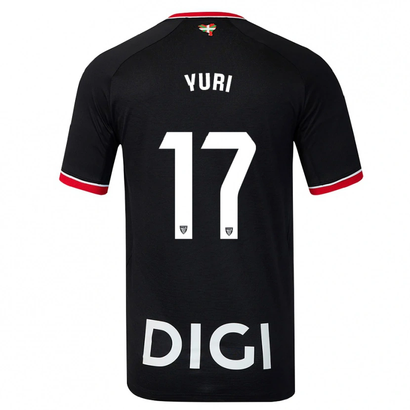 Danxen Homem Camisola Yuri Berchiche #17 Preto Branco Vermelho Alternativa 2026/27 Camisa