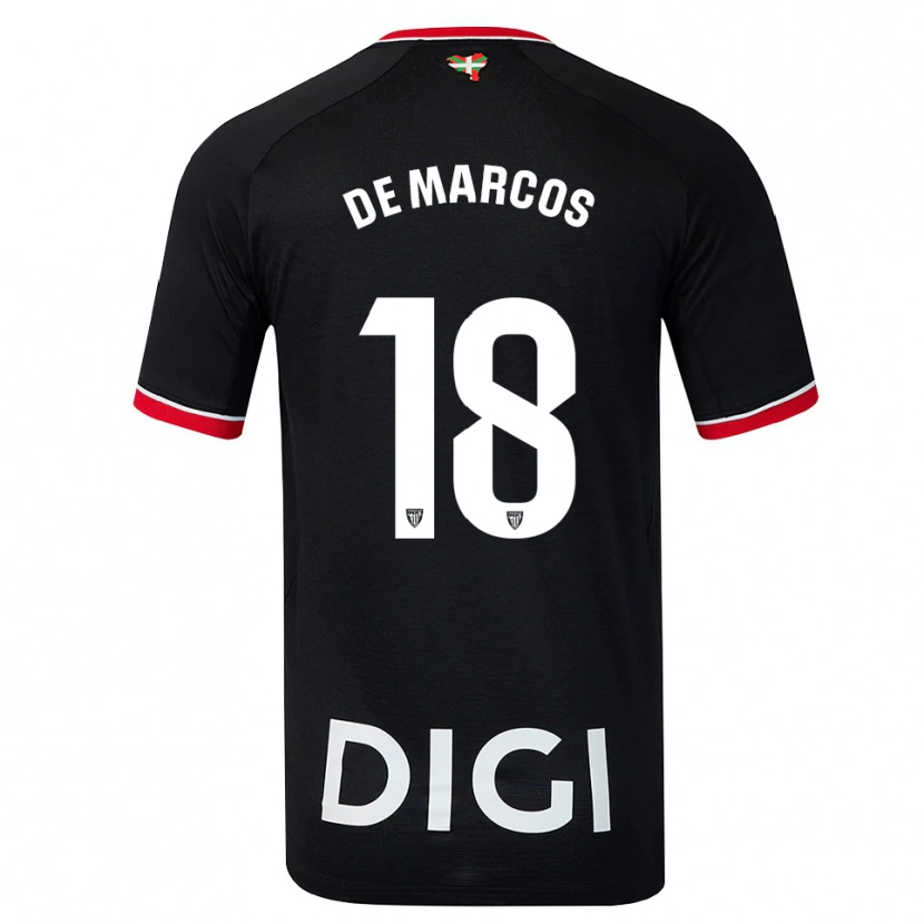 Danxen Homem Camisola Oscar De Marcos #18 Preto Branco Vermelho Alternativa 2026/27 Camisa