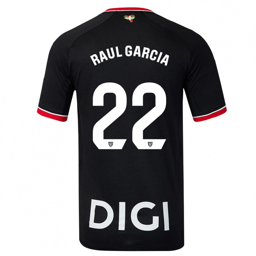 Danxen Homem Camisola Raul Garcia #22 Preto Branco Vermelho Alternativa 2026/27 Camisa