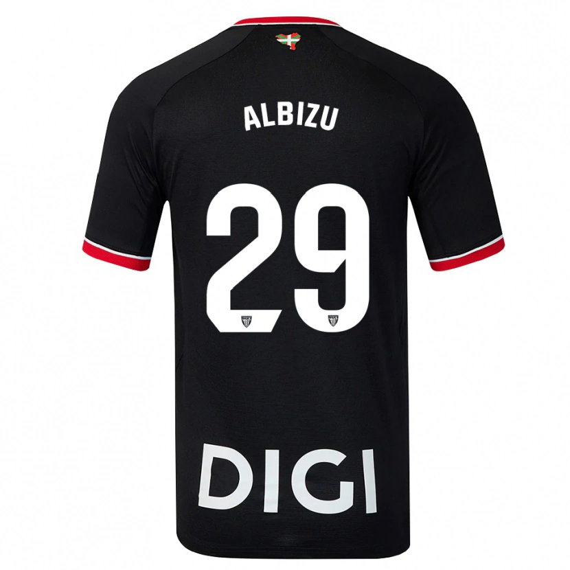 Danxen Homem Camisola Alain Albizu #29 Preto Branco Vermelho Alternativa 2026/27 Camisa