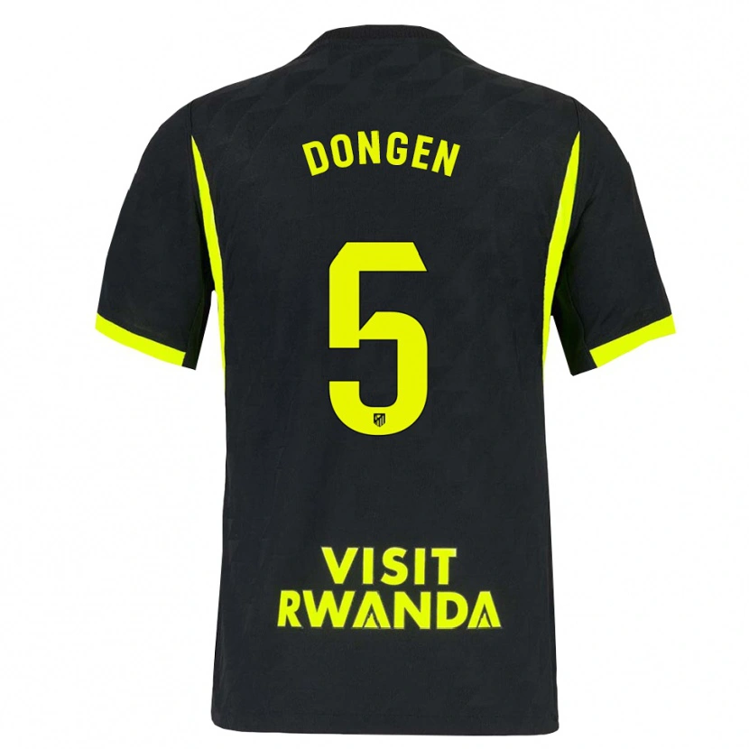 Danxen Homem Camisola Merel Van Dongen #5 Verde Brilhante Preto Alternativa 2026/27 Camisa