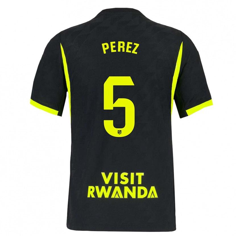 Danxen Homem Camisola Xènia Pérez #5 Verde Brilhante Preto Alternativa 2026/27 Camisa