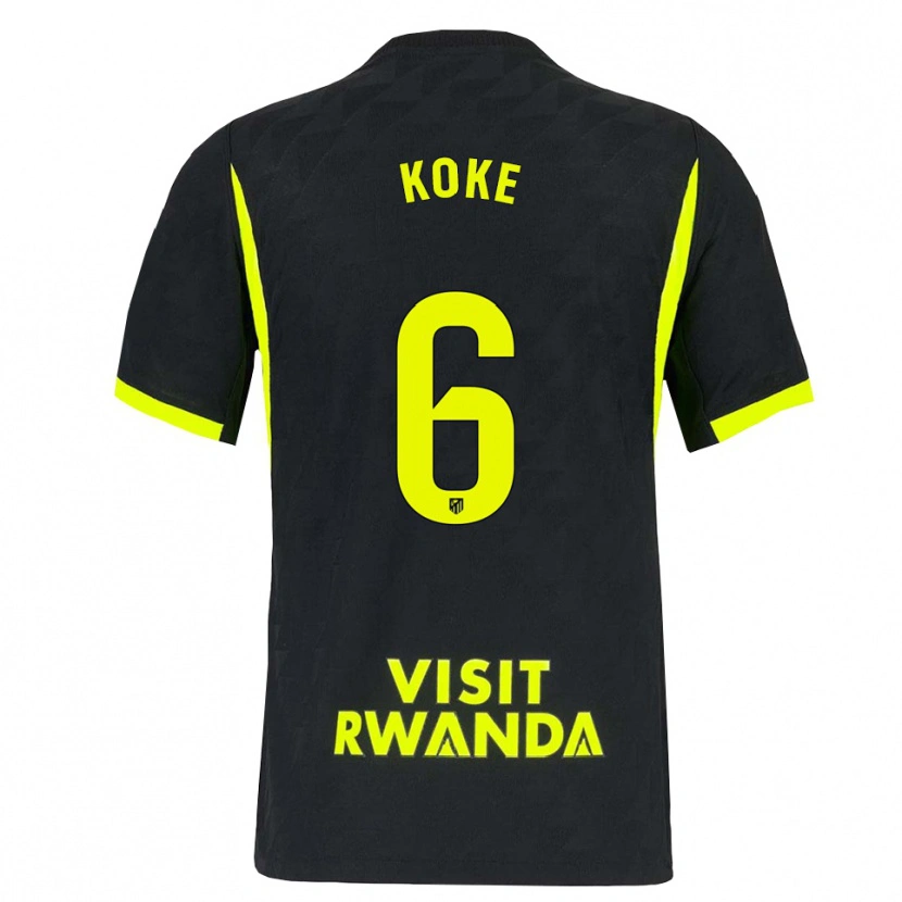 Danxen Homem Camisola Koke #6 Verde Brilhante Preto Alternativa 2026/27 Camisa