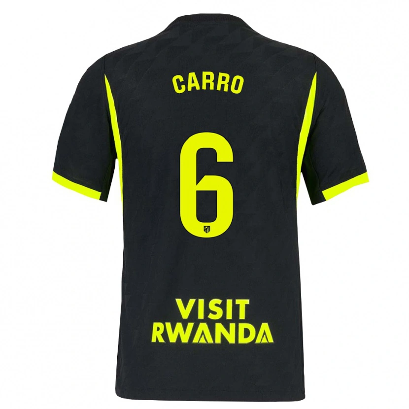 Danxen Homem Camisola Mikel Carro #6 Verde Brilhante Preto Alternativa 2026/27 Camisa