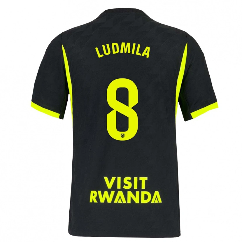 Danxen Homem Camisola Ludmila #8 Verde Brilhante Preto Alternativa 2026/27 Camisa
