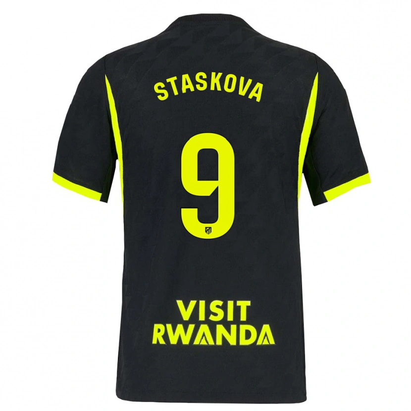 Danxen Homem Camisola Andrea Staskova #9 Verde Brilhante Preto Alternativa 2026/27 Camisa