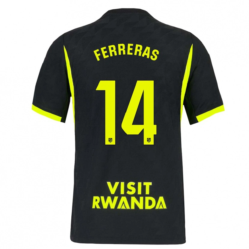 Danxen Homem Camisola Adrian Ferreras #14 Verde Brilhante Preto Alternativa 2026/27 Camisa