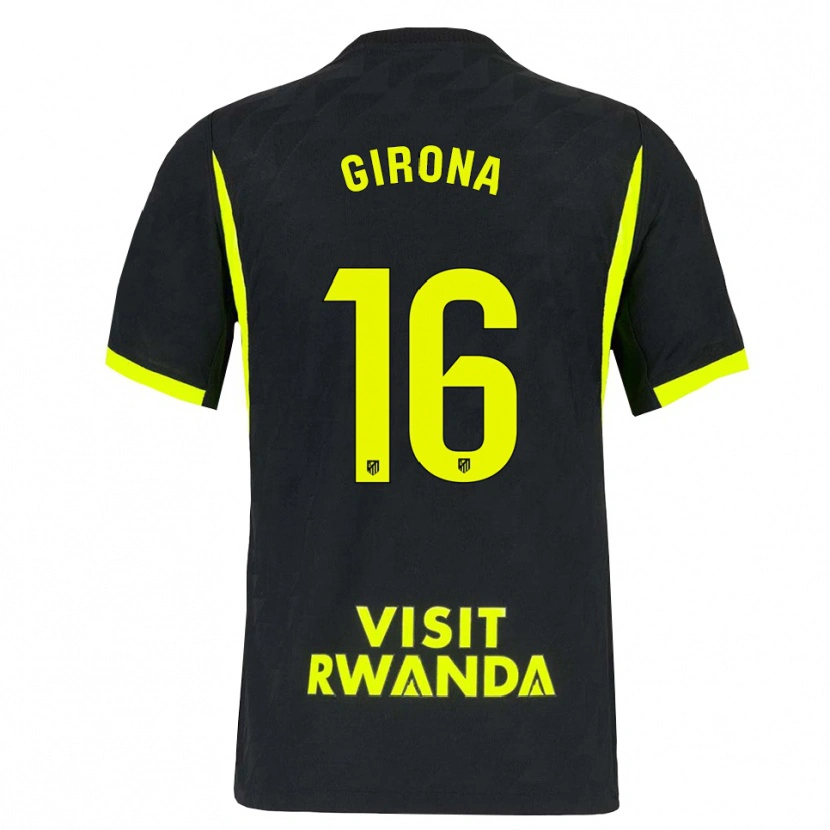 Danxen Homem Camisola Raúl Girona #16 Verde Brilhante Preto Alternativa 2026/27 Camisa