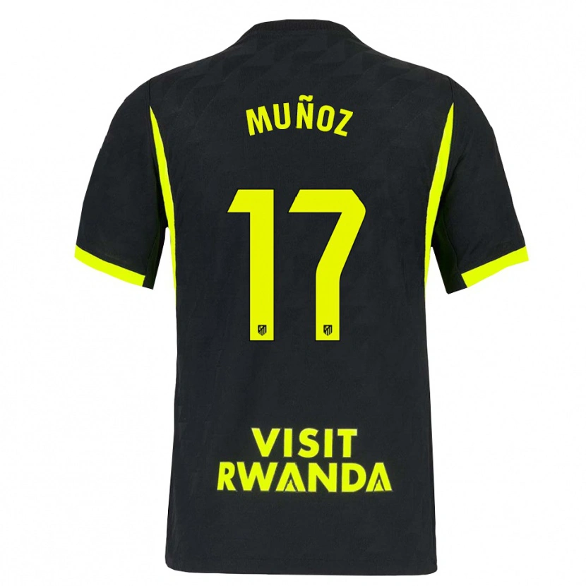Danxen Homem Camisola David Muñoz #17 Verde Brilhante Preto Alternativa 2026/27 Camisa