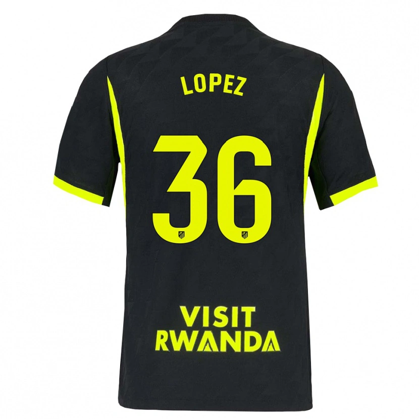 Danxen Homem Camisola David Lopez #36 Verde Brilhante Preto Alternativa 2026/27 Camisa