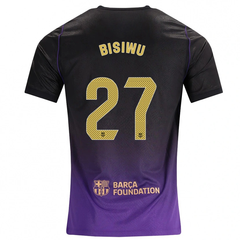 Danxen Homem Camisola Jesse Bisiwu #27 Roxo Amarelo Preto Alternativa 2026/27 Camisa