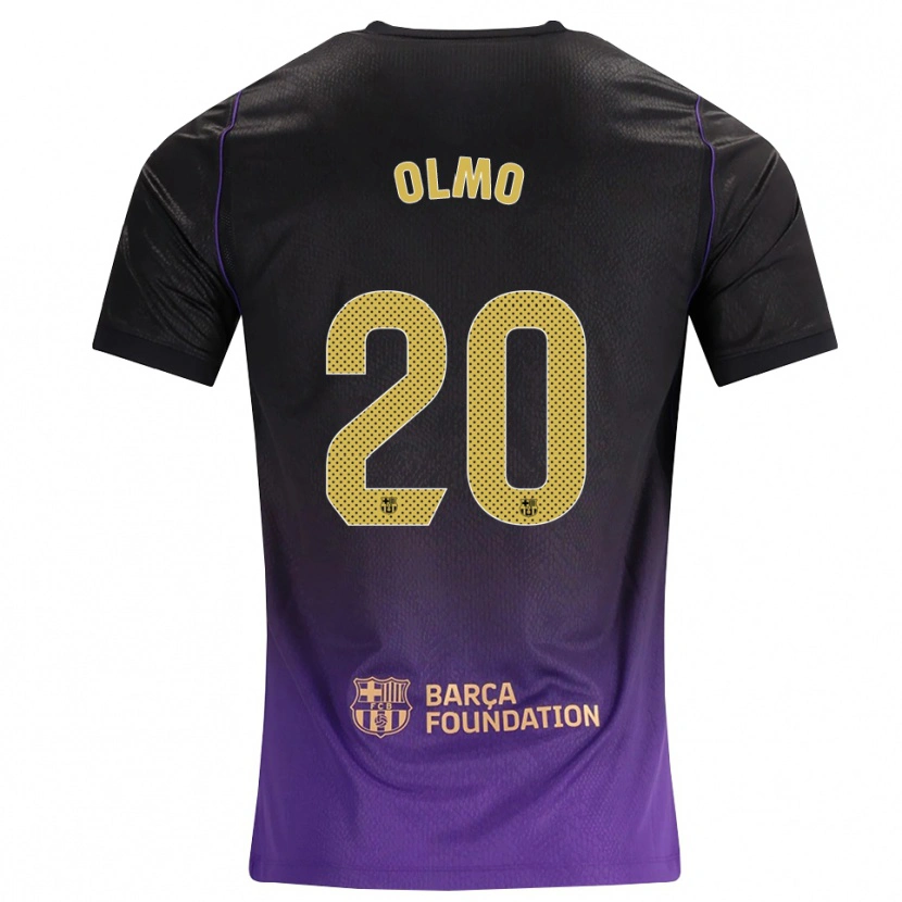 Danxen Homem Camisola Dani Olmo #20 Roxo Amarelo Preto Alternativa 2026/27 Camisa