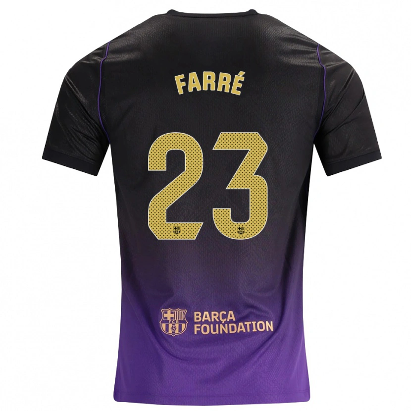 Danxen Homem Camisola Landry Farré #23 Roxo Amarelo Preto Alternativa 2026/27 Camisa
