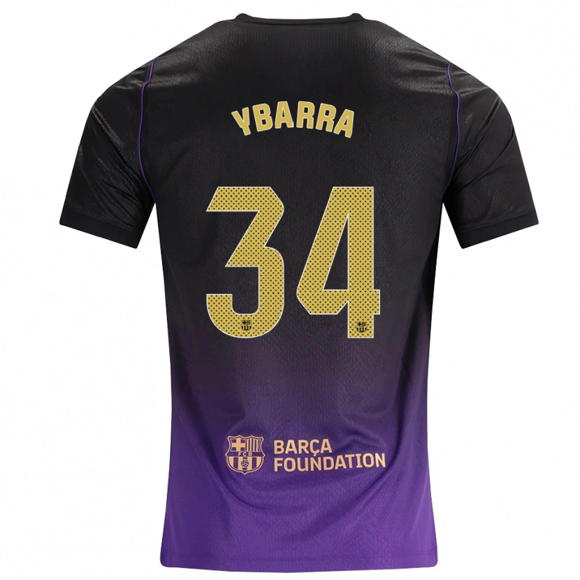 Danxen Homem Camisola Juan Ybarra #34 Roxo Amarelo Preto Alternativa 2026/27 Camisa