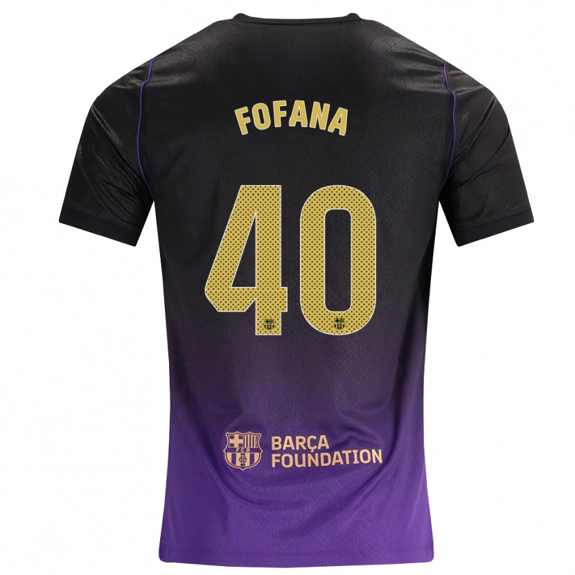 Danxen Homem Camisola Nuhu Fofana #40 Roxo Amarelo Preto Alternativa 2026/27 Camisa