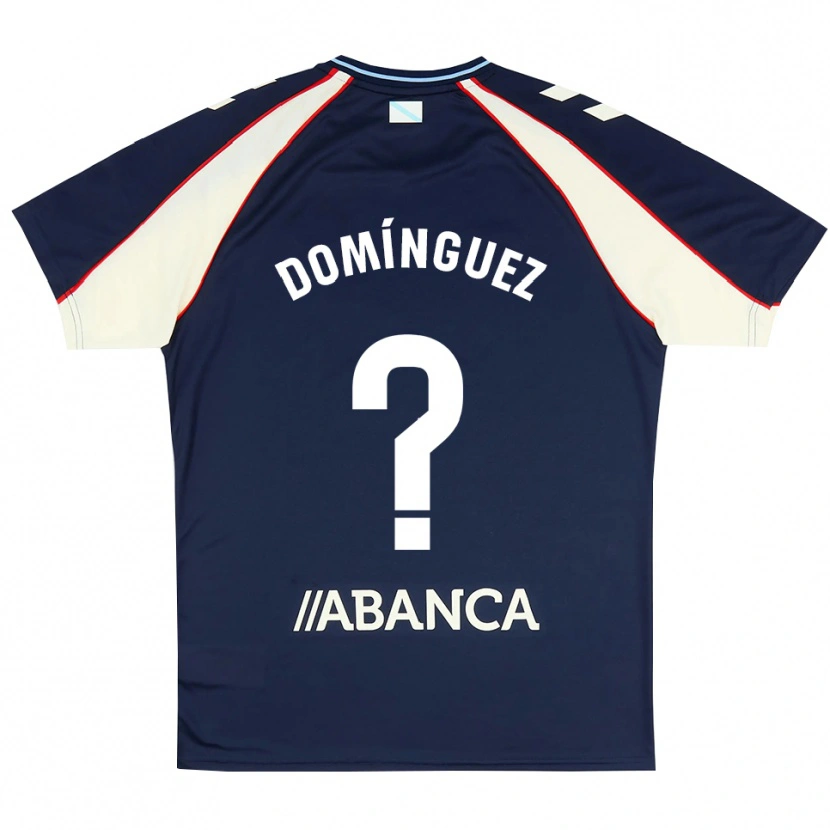 Danxen Homem Camisola Fabio Domínguez #0 Azul Real Vermelho Branco Alternativa 2026/27 Camisa