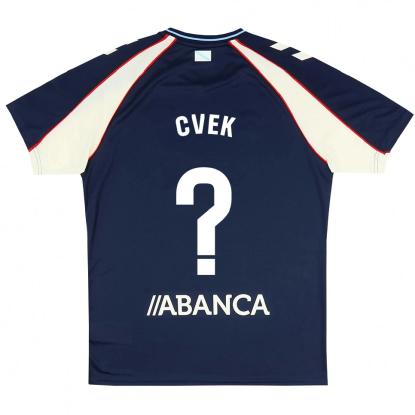 Danxen Homem Camisola William Cvek #0 Azul Real Vermelho Branco Alternativa 2026/27 Camisa