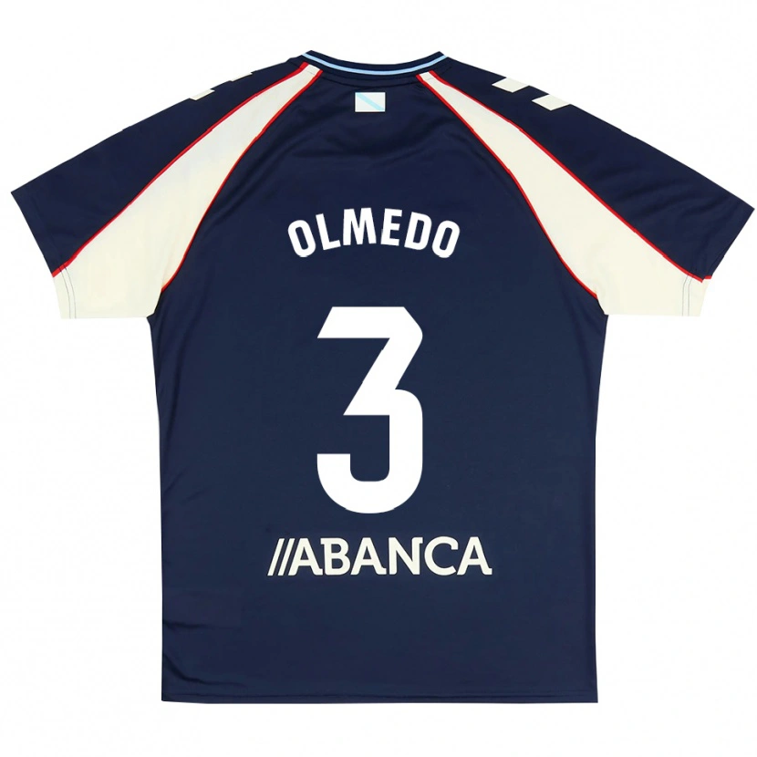Danxen Homem Camisola Alexis Olmedo #3 Azul Real Vermelho Branco Alternativa 2026/27 Camisa