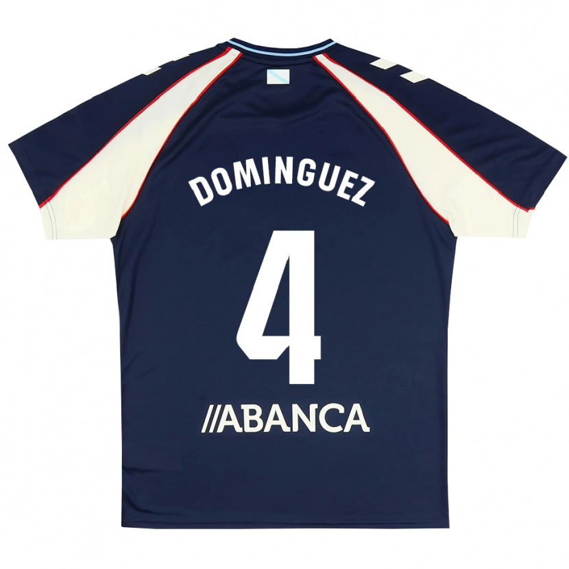 Danxen Homem Camisola Javi Domínguez #4 Azul Real Vermelho Branco Alternativa 2026/27 Camisa